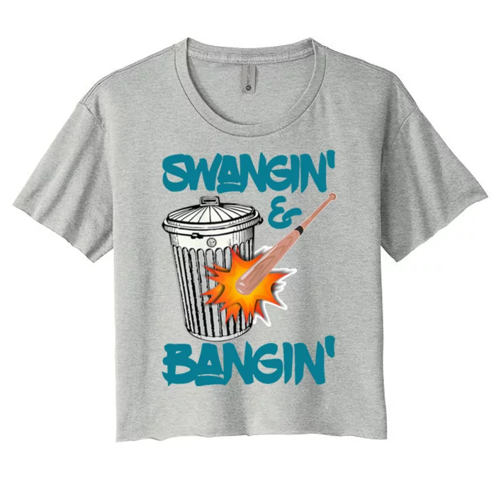 Bangin Houston Baseball Team Women's Crop Top Tee