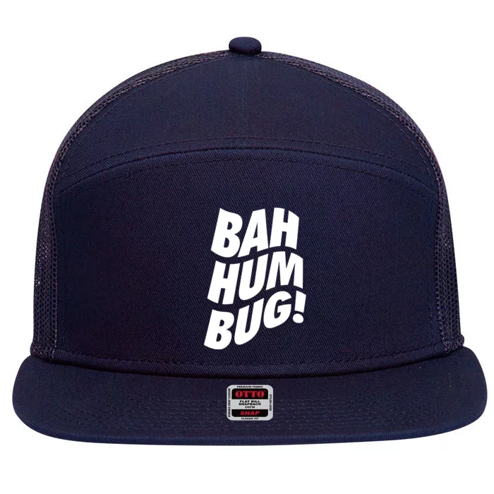 Bah Humbug 7 Panel Mesh Trucker Snapback Hat