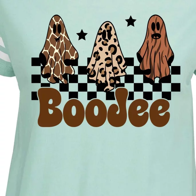 BooJee Halloween Bougie Ghost Funny Enza Ladies Jersey Football T-Shirt