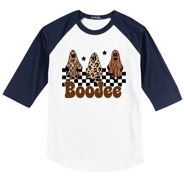 BooJee Halloween Bougie Ghost Funny Baseball Sleeve Shirt