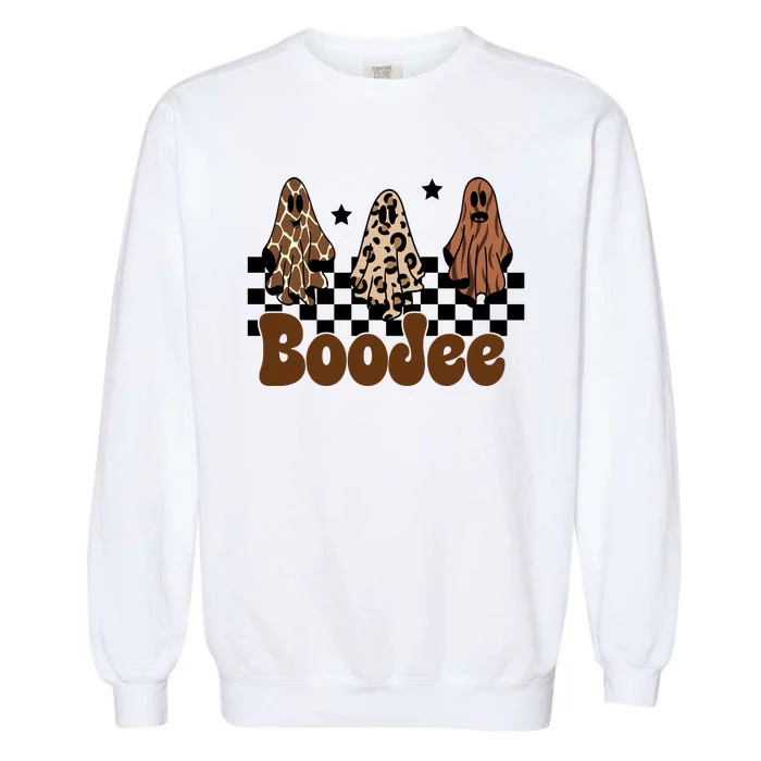 BooJee Halloween Bougie Ghost Funny Garment-Dyed Sweatshirt