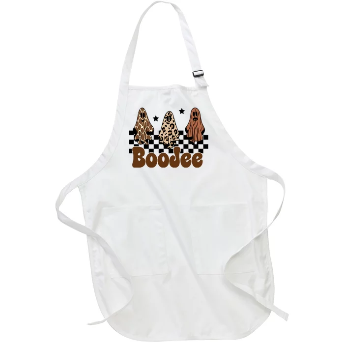 BooJee Halloween Bougie Ghost Funny Full-Length Apron With Pocket