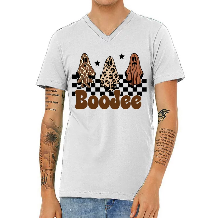 BooJee Halloween Bougie Ghost Funny V-Neck T-Shirt