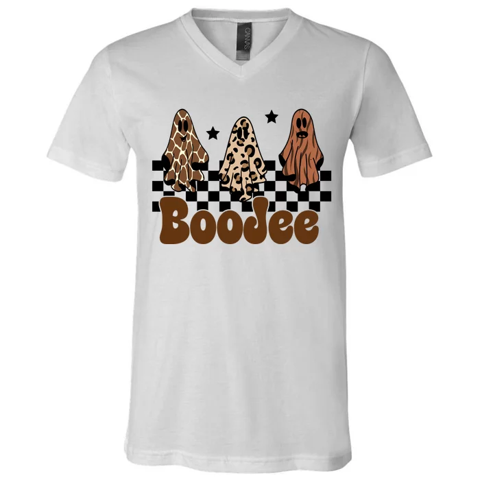 BooJee Halloween Bougie Ghost Funny V-Neck T-Shirt