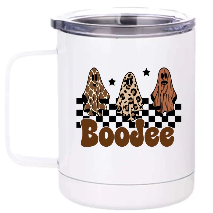 BooJee Halloween Bougie Ghost Funny Front & Back 12oz Stainless Steel Tumbler Cup