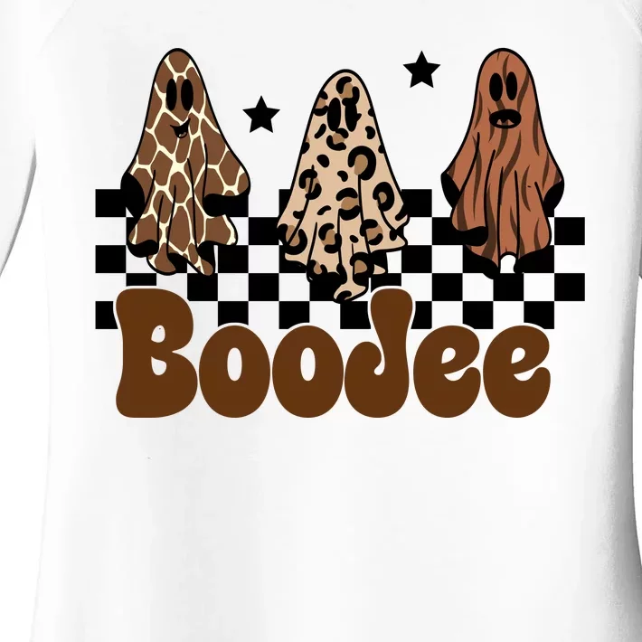 BooJee Halloween Bougie Ghost Funny Women's Perfect Tri Tunic Long Sleeve Shirt