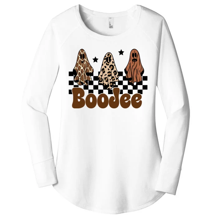 BooJee Halloween Bougie Ghost Funny Women's Perfect Tri Tunic Long Sleeve Shirt