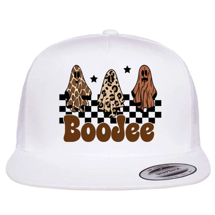 BooJee Halloween Bougie Ghost Funny Flat Bill Trucker Hat