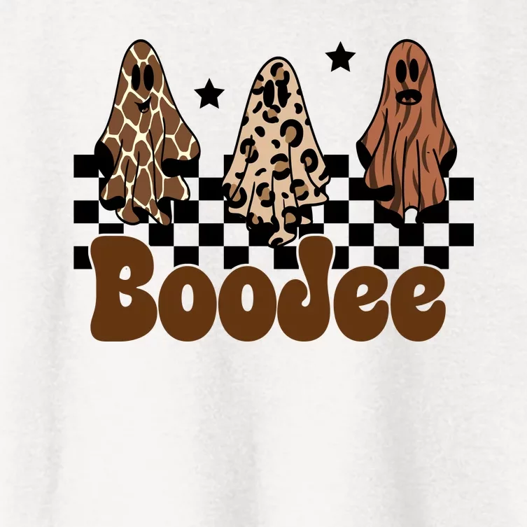 BooJee Halloween Bougie Ghost Funny Women's Crop Top Tee