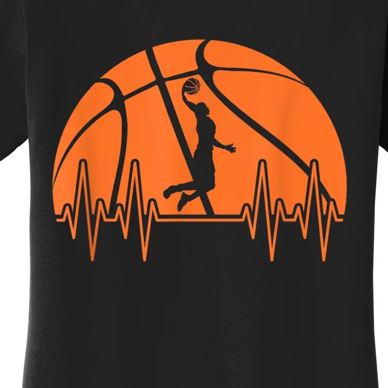 Basketball Heartbeat Basketball Player Women's T-Shirt