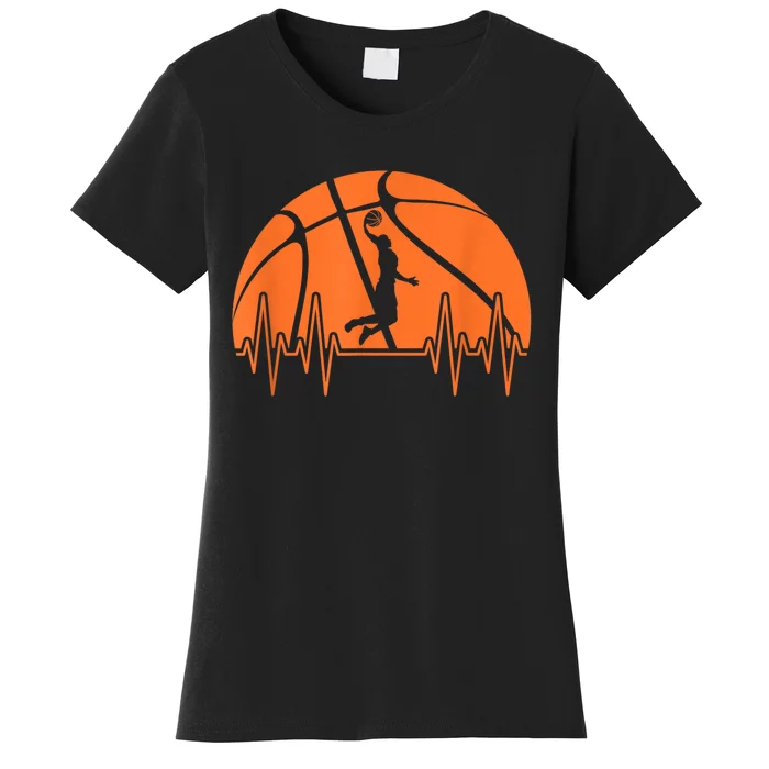 Basketball Heartbeat Basketball Player Women's T-Shirt