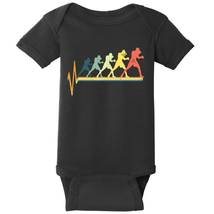 Boxing Heartbeat Boxer Gift Love Baby Bodysuit