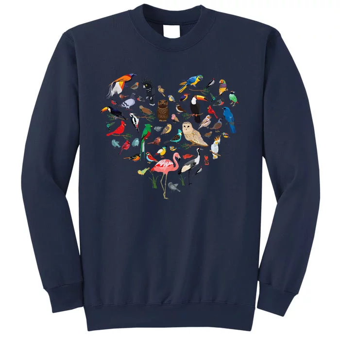 Bird Heart Birding BirdWatching Birder Bird Watcher Sweatshirt