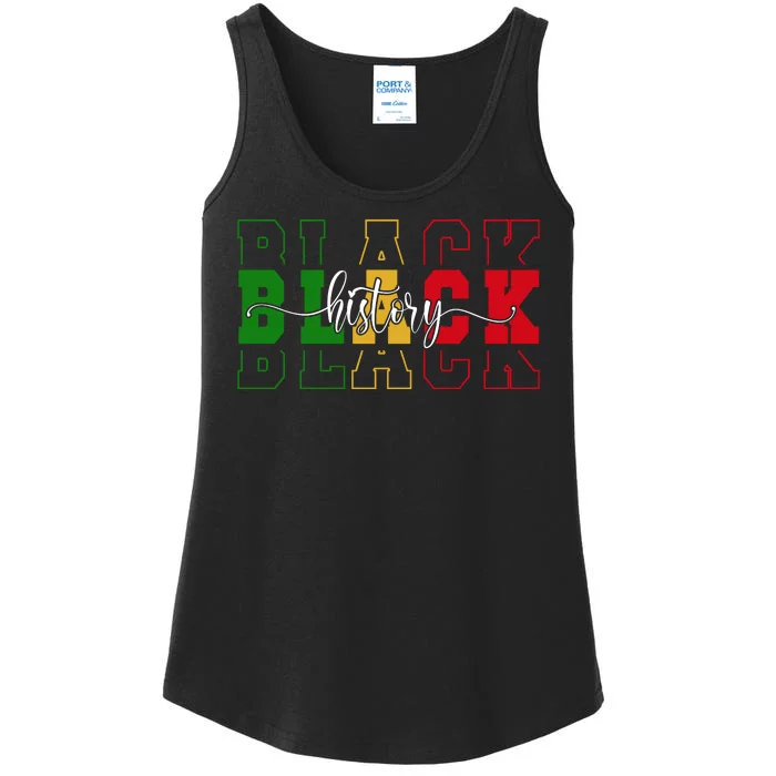 Black History Ladies Essential Tank