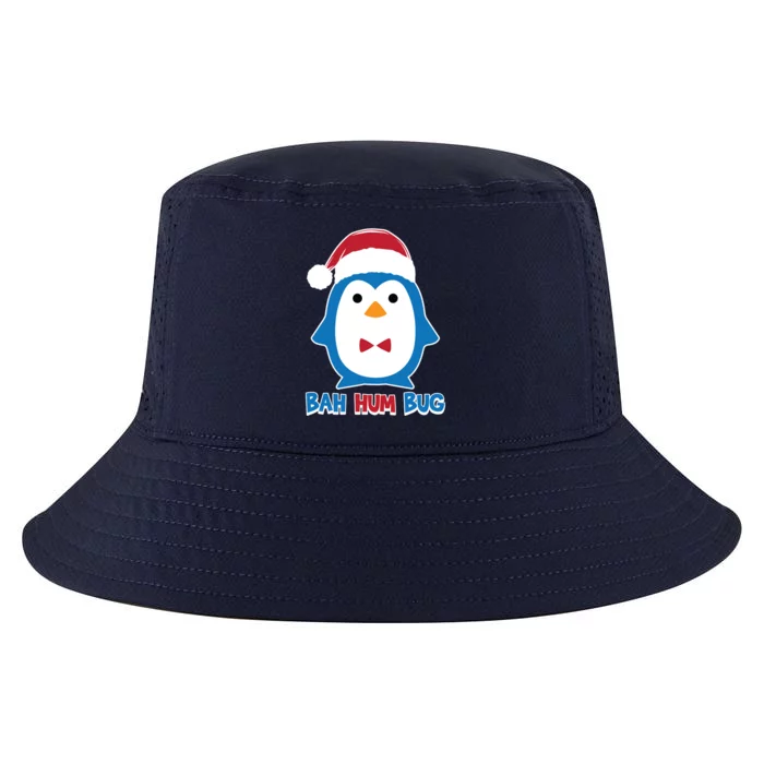 Bah Hum Bug Penguin Santa Hat Anti Xmas Scrooge Humor Gift Cool Comfort Performance Bucket Hat