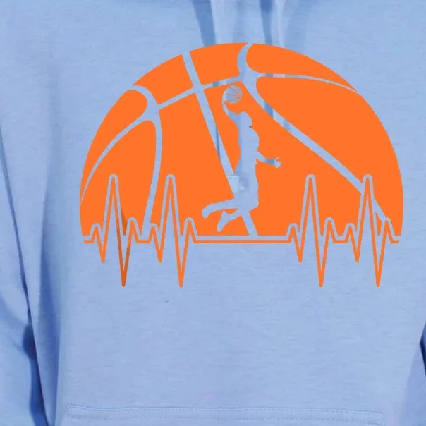 Basketball Heartbeat Basketball Player Unisex Surf Hoodie