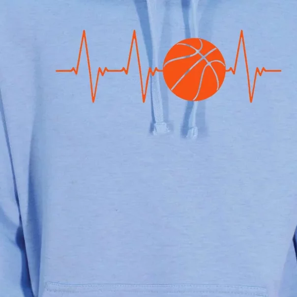 Basketball Heartbeat Bball Gift Unisex Surf Hoodie