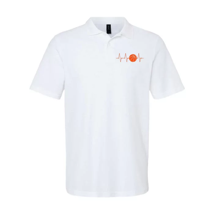 Basketball Heartbeat Bball Gift Softstyle Adult Sport Polo