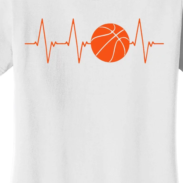 Basketball Heartbeat Bball Gift Women's T-Shirt