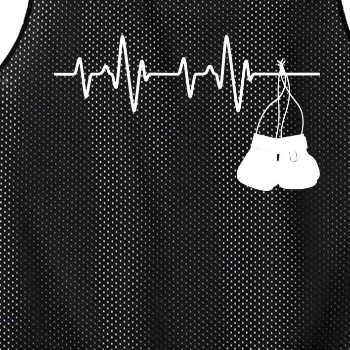 Boxing Heartbeat Boxing Lover Boxer Kickboxing Fan Mesh Reversible Basketball Jersey Tank