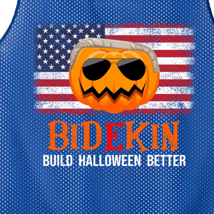 Build Halloween Better Halloween Biden Supporter Cool Gift Mesh Reversible Basketball Jersey Tank