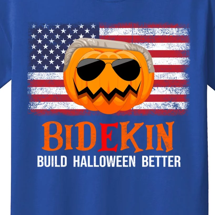 Build Halloween Better Halloween Biden Supporter Cool Gift Kids T-Shirt