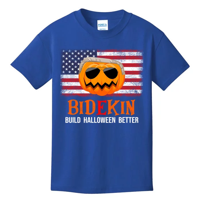 Build Halloween Better Halloween Biden Supporter Cool Gift Kids T-Shirt