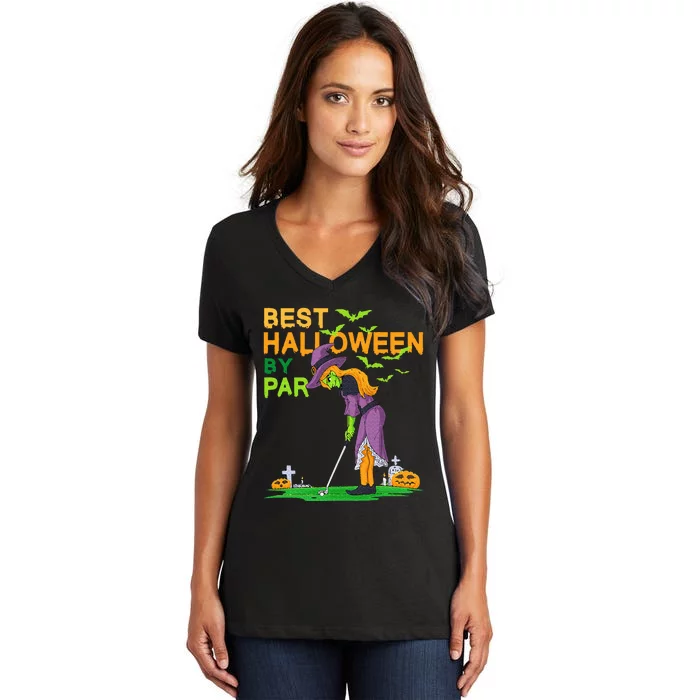 Best Halloween By Par Witch Golf Women's V-Neck T-Shirt