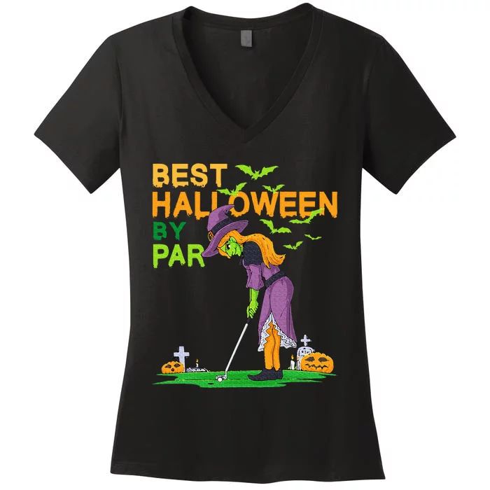 Best Halloween By Par Witch Golf Women's V-Neck T-Shirt