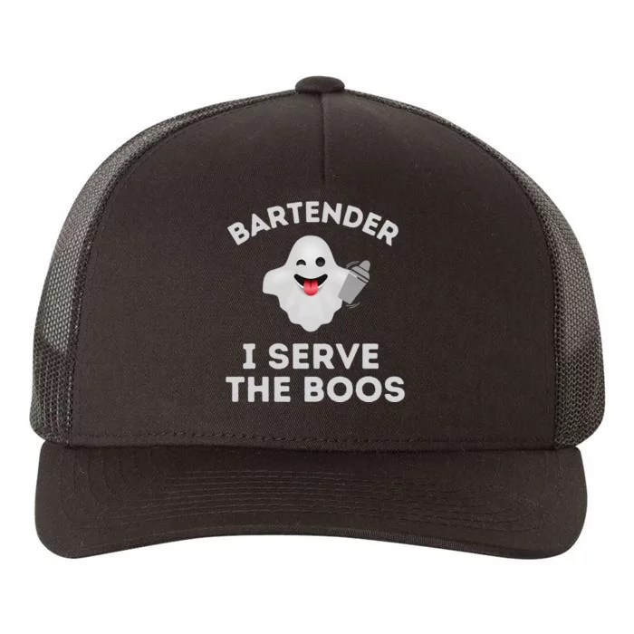 Bartender Halloween Bartender Ghost I Serve The Boos Gift Yupoong Adult 5-Panel Trucker Hat