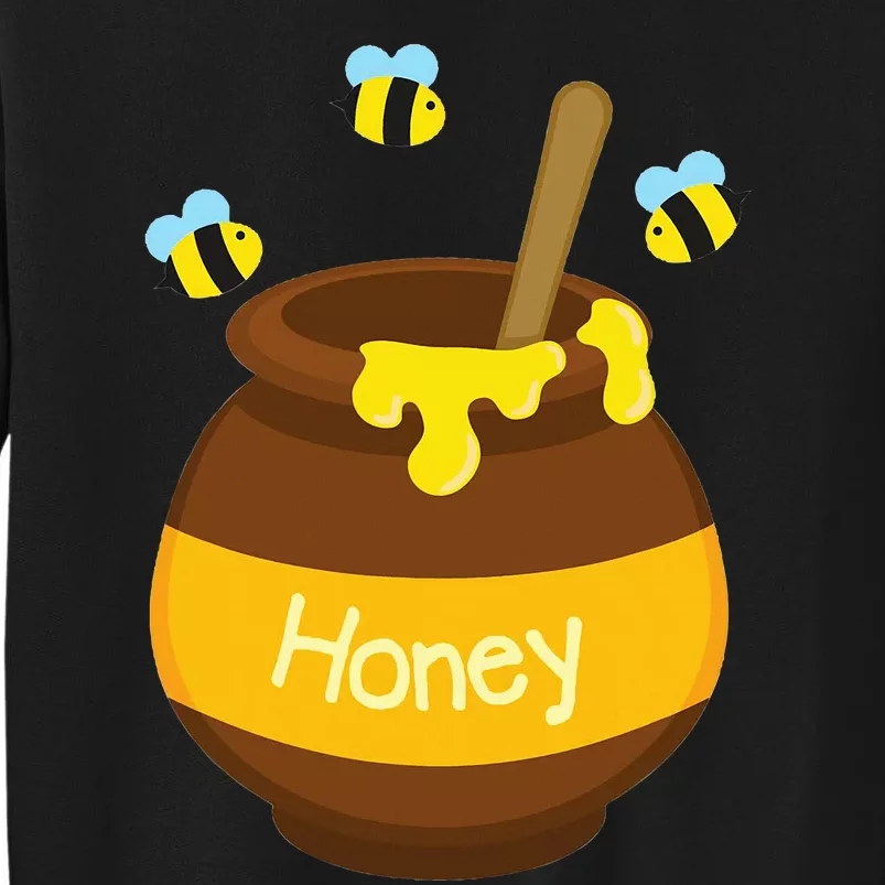 Bee Honey Buzzing Bee Beehive Pot Flying Funny Beekeeping Sweatshirt