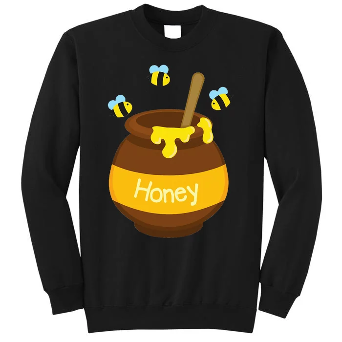 Bee Honey Buzzing Bee Beehive Pot Flying Funny Beekeeping Sweatshirt