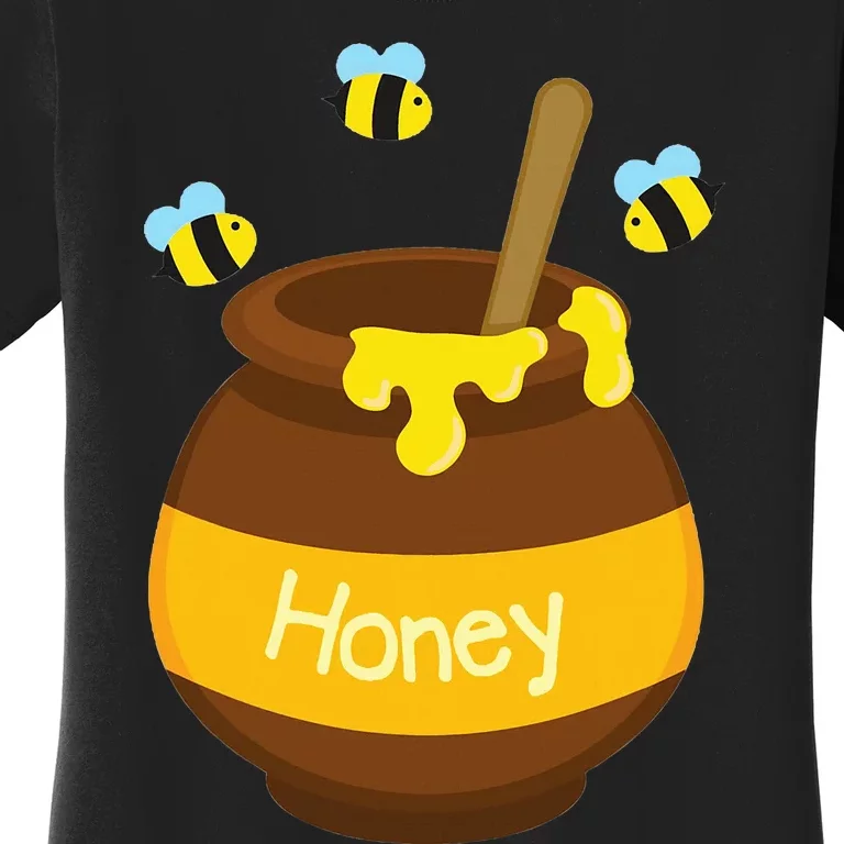 Bee Honey Buzzing Bee Beehive Pot Flying Funny Beekeeping Women's T-Shirt