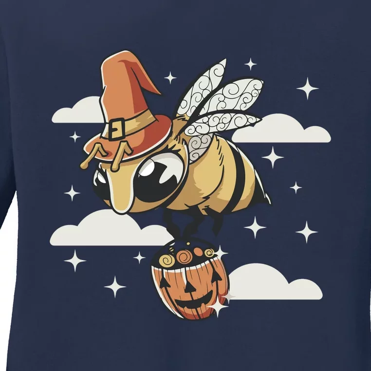 Bumblebee Halloween Ladies Long Sleeve Shirt