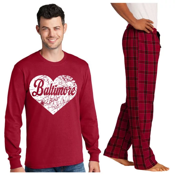 Baltimore Heart Long Sleeve Pajama Set