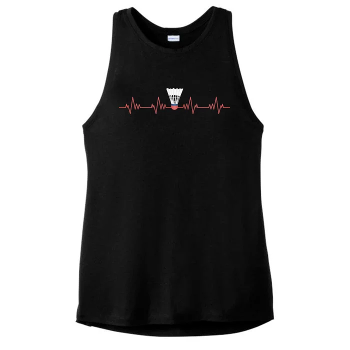 Badminton Heartbeat Ladies Tri-Blend Wicking Tank