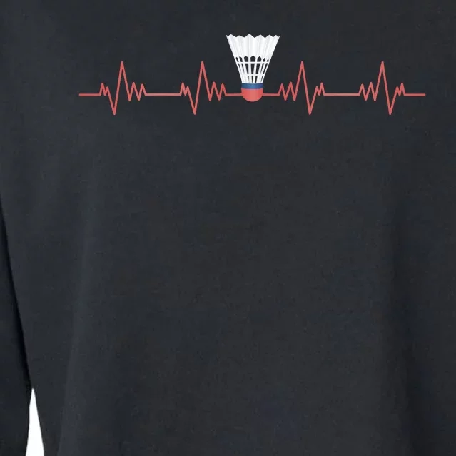 Badminton Heartbeat Cropped Pullover Crew