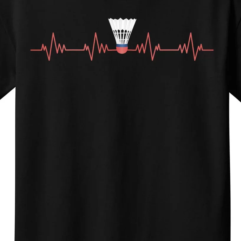 Badminton Heartbeat Kids T-Shirt