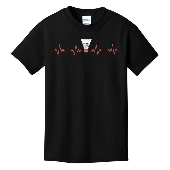 Badminton Heartbeat Kids T-Shirt