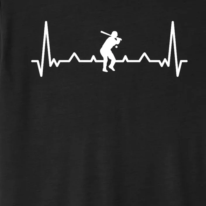 Baseball Heartbeat Baseball Gift For Baseball Player ChromaSoft Performance T-Shirt