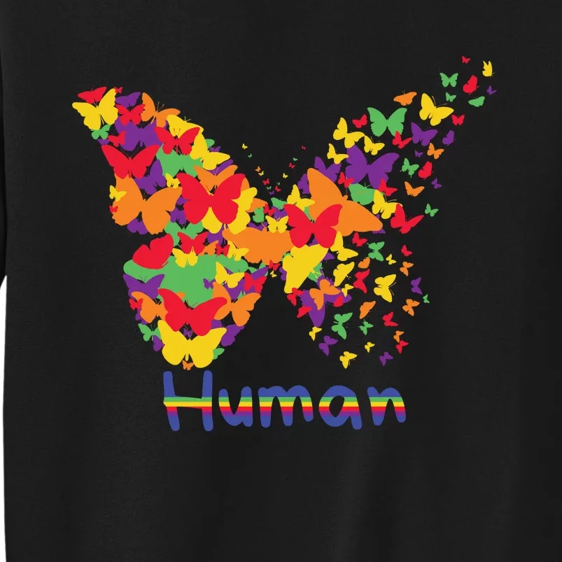 Butrfly Human Tall Sweatshirt