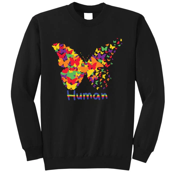 Butrfly Human Tall Sweatshirt