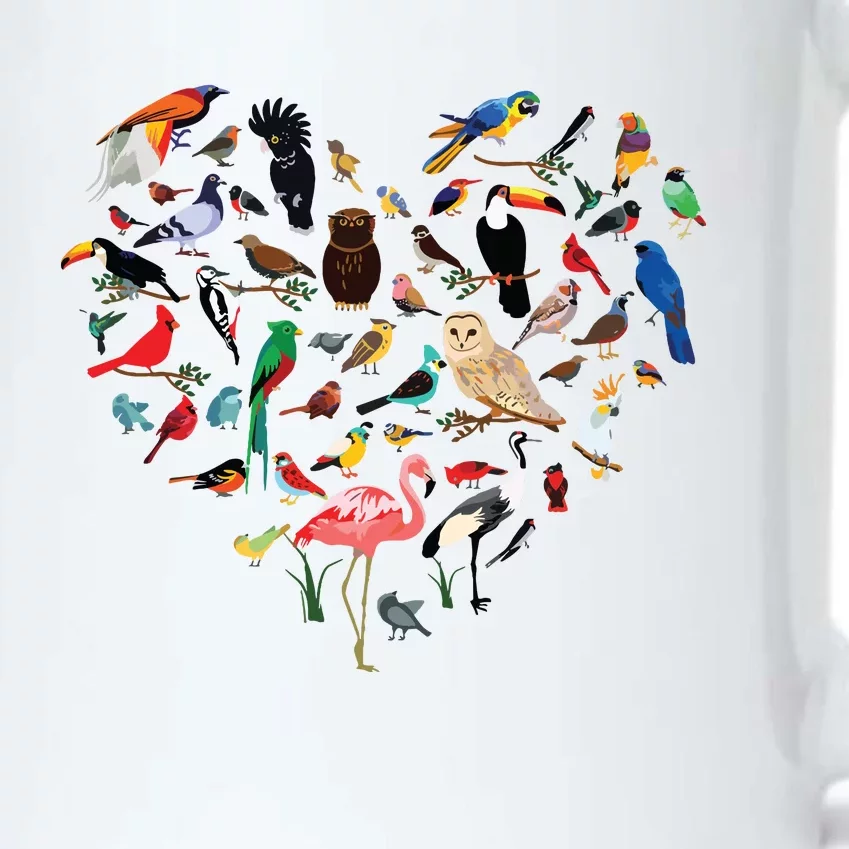 Bird Heart Birding Bird Watching Birder Bird Watcher Black Color Changing Mug