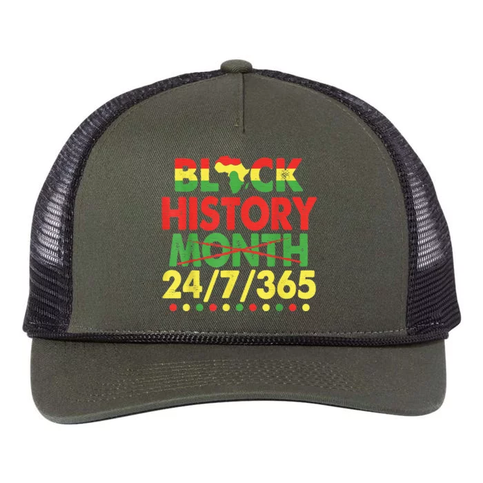 Black History Black History 365 Melanin Pride Retro Rope Trucker Hat Cap