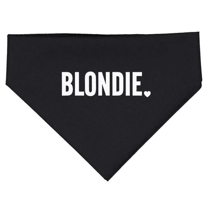 Blonde Hairstylist Blonde Hair USA-Made Doggie Bandana