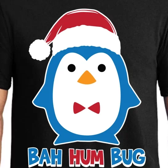 Bah Hum Bug Penguin Santa Hat Anti Xmas Scrooge Humor Gift Pajama Set