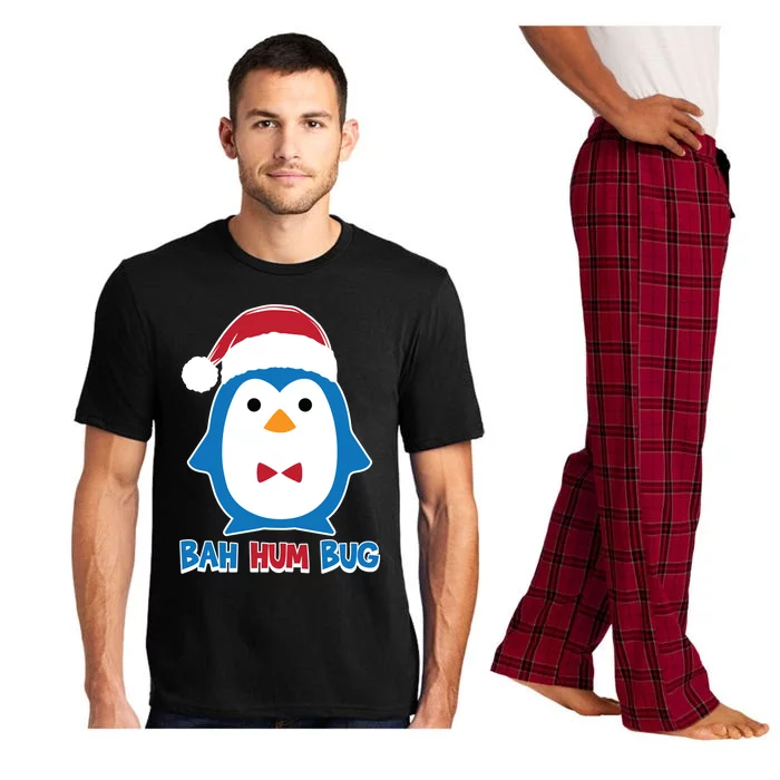 Bah Hum Bug Penguin Santa Hat Anti Xmas Scrooge Humor Gift Pajama Set