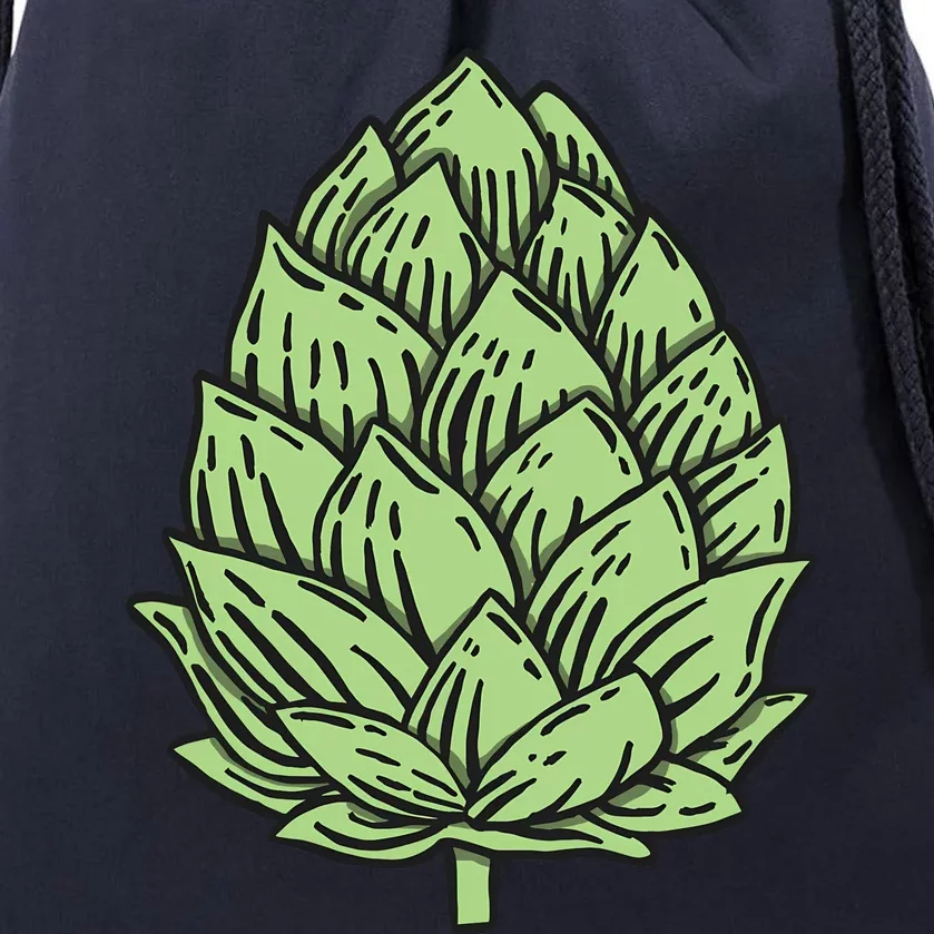 Beer Hops Drawstring Bag