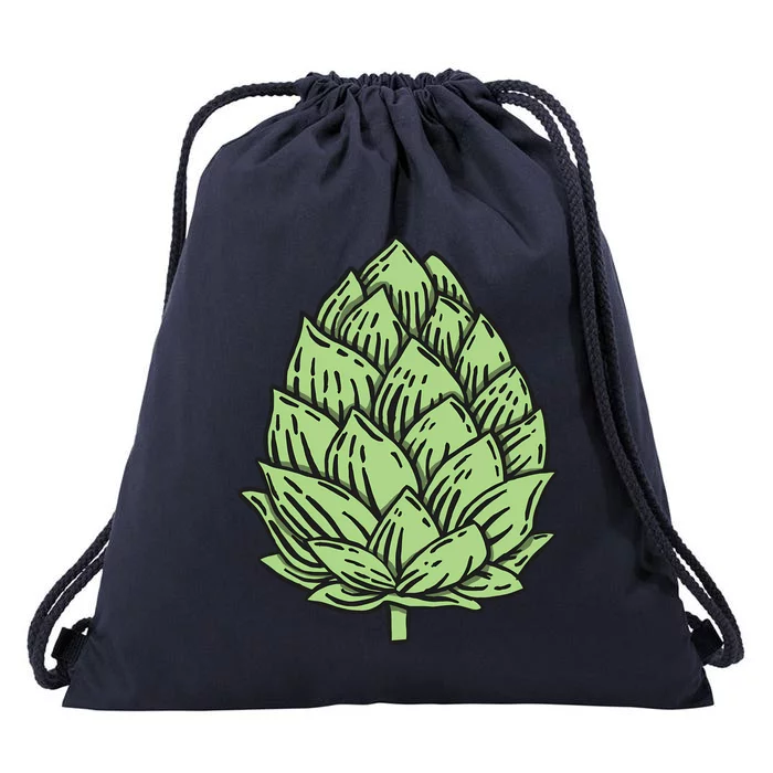 Beer Hops Drawstring Bag