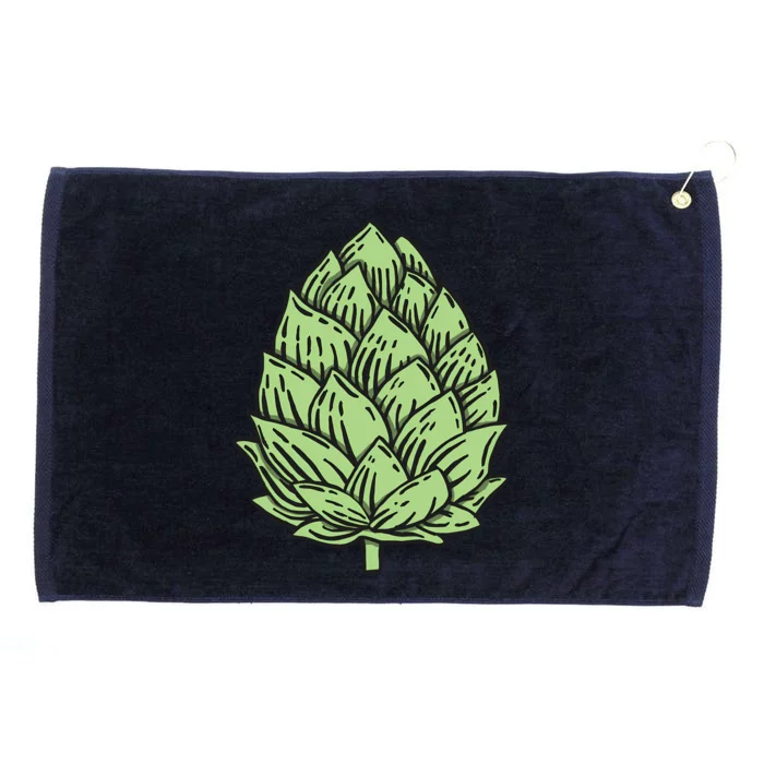 Beer Hops Grommeted Golf Towel